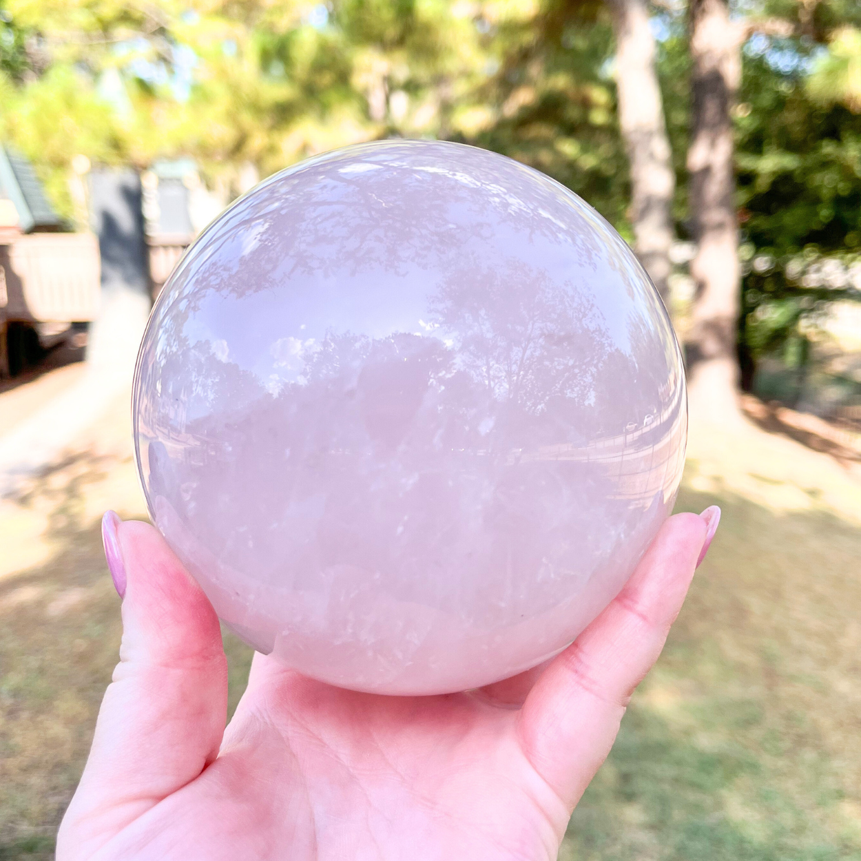 Large Rose Quartz Sphere