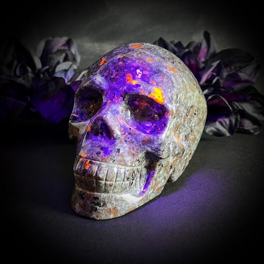 Yooperlite UV Reactive Skull