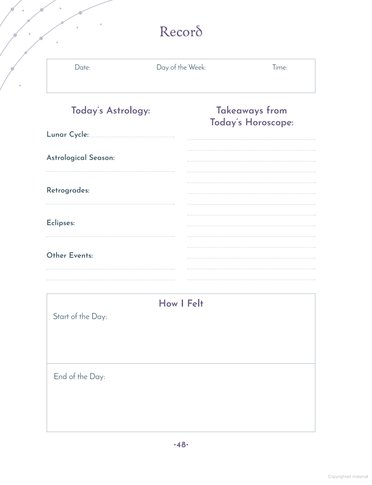 The Astrology Journal: A Celestial Guide to Recording Your Cosmic Journey