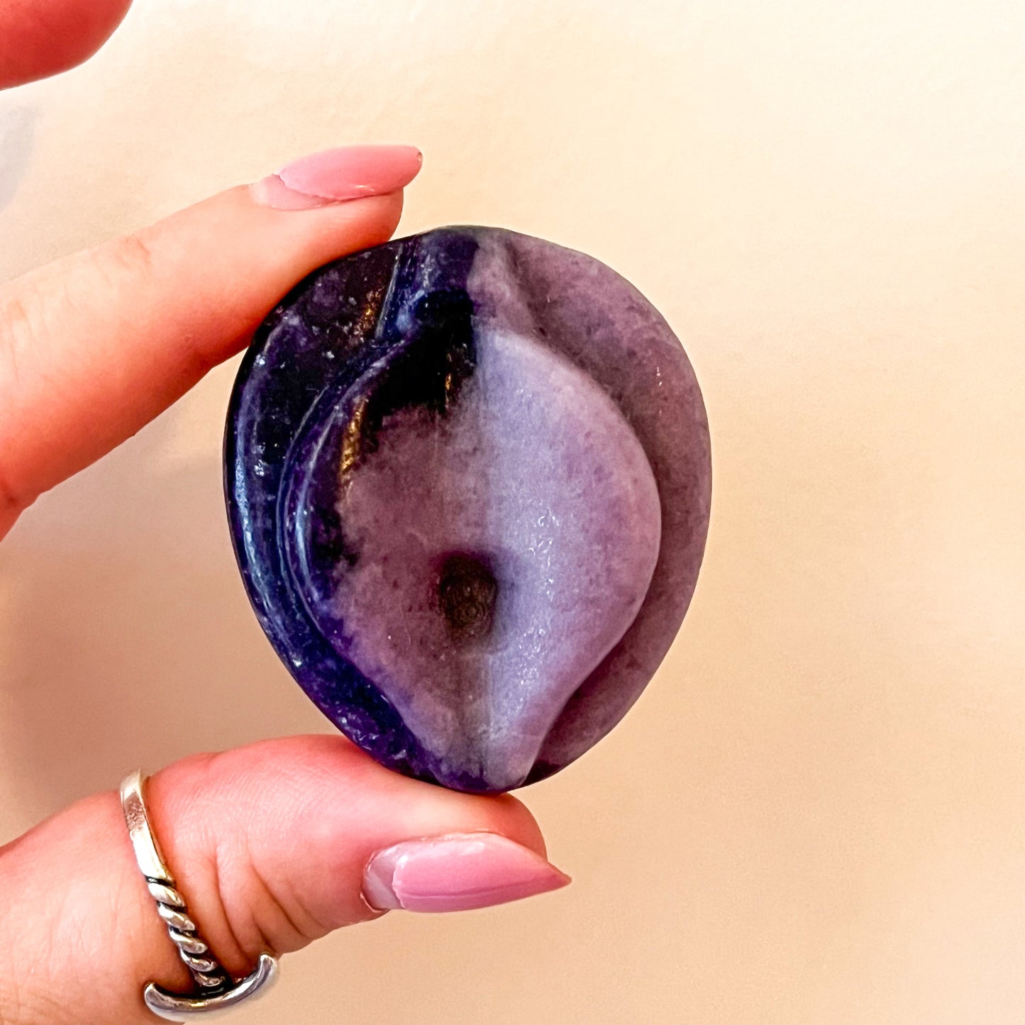 Lepidolite Feminine Carving