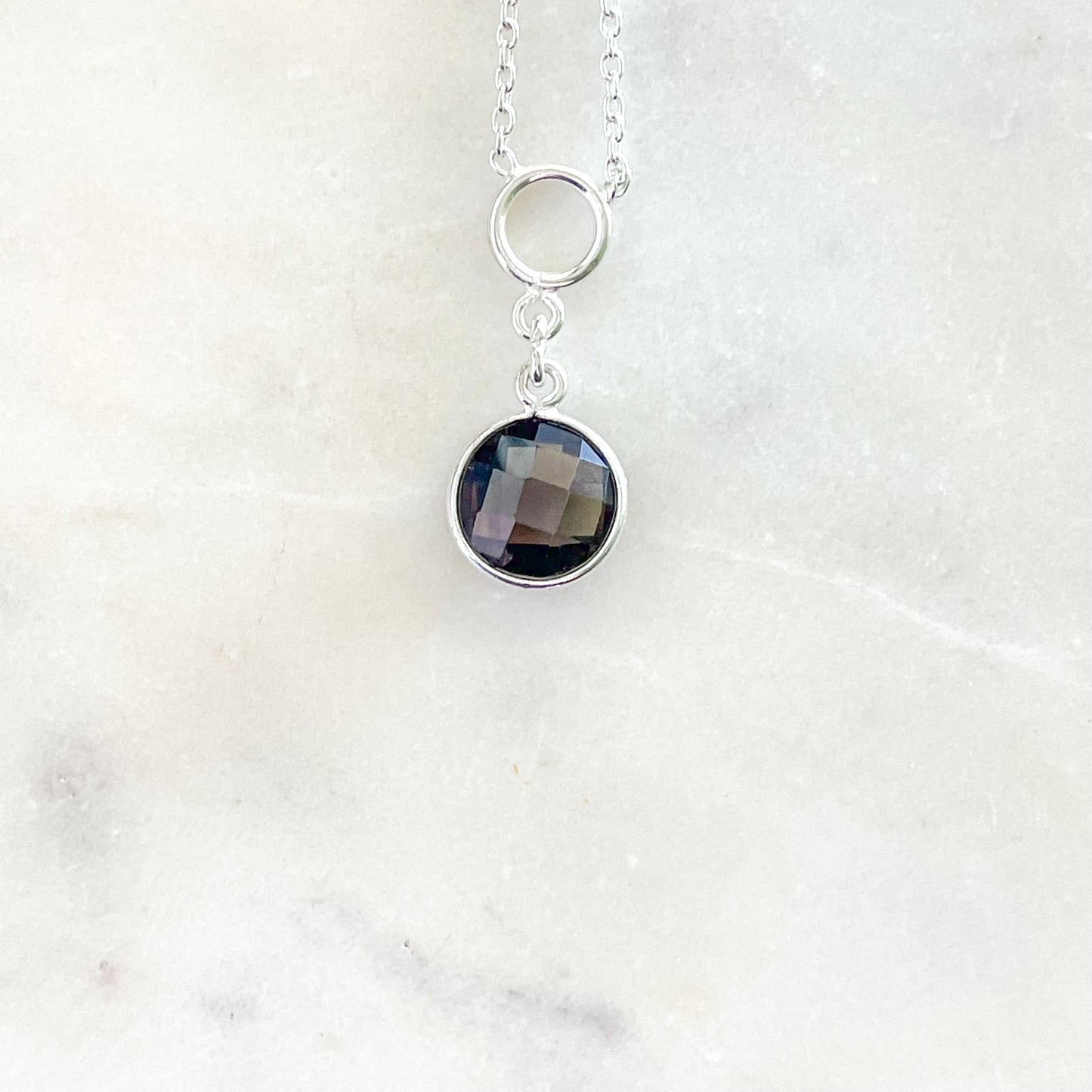 Faceted Smoky Quartz Necklace