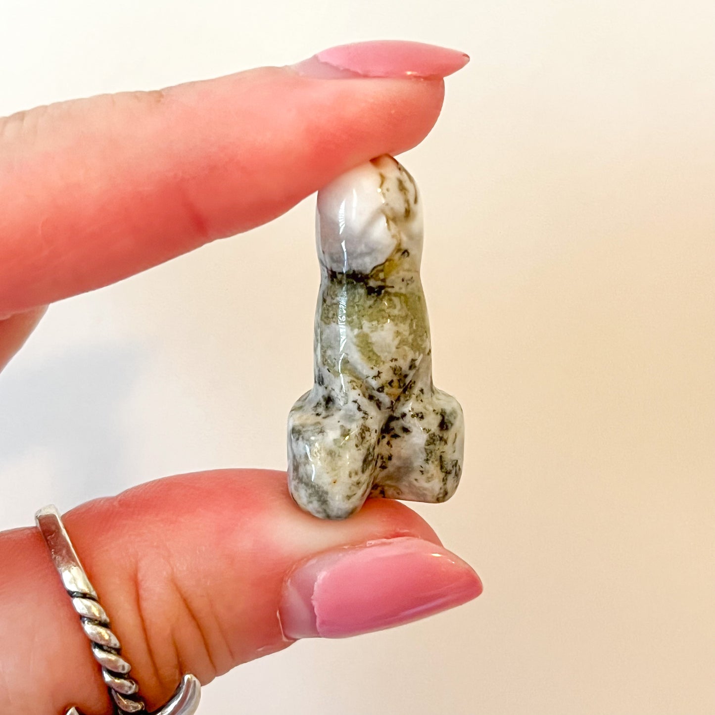 Moss Agate Mini Peen