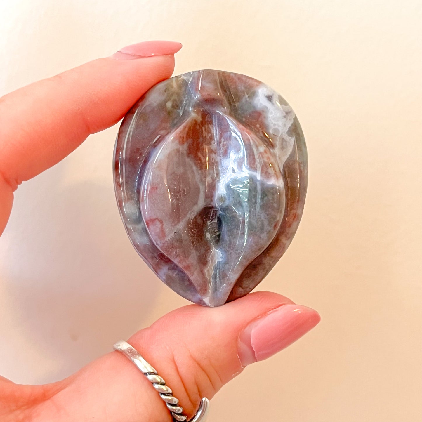Ocean Jasper Feminine Carving