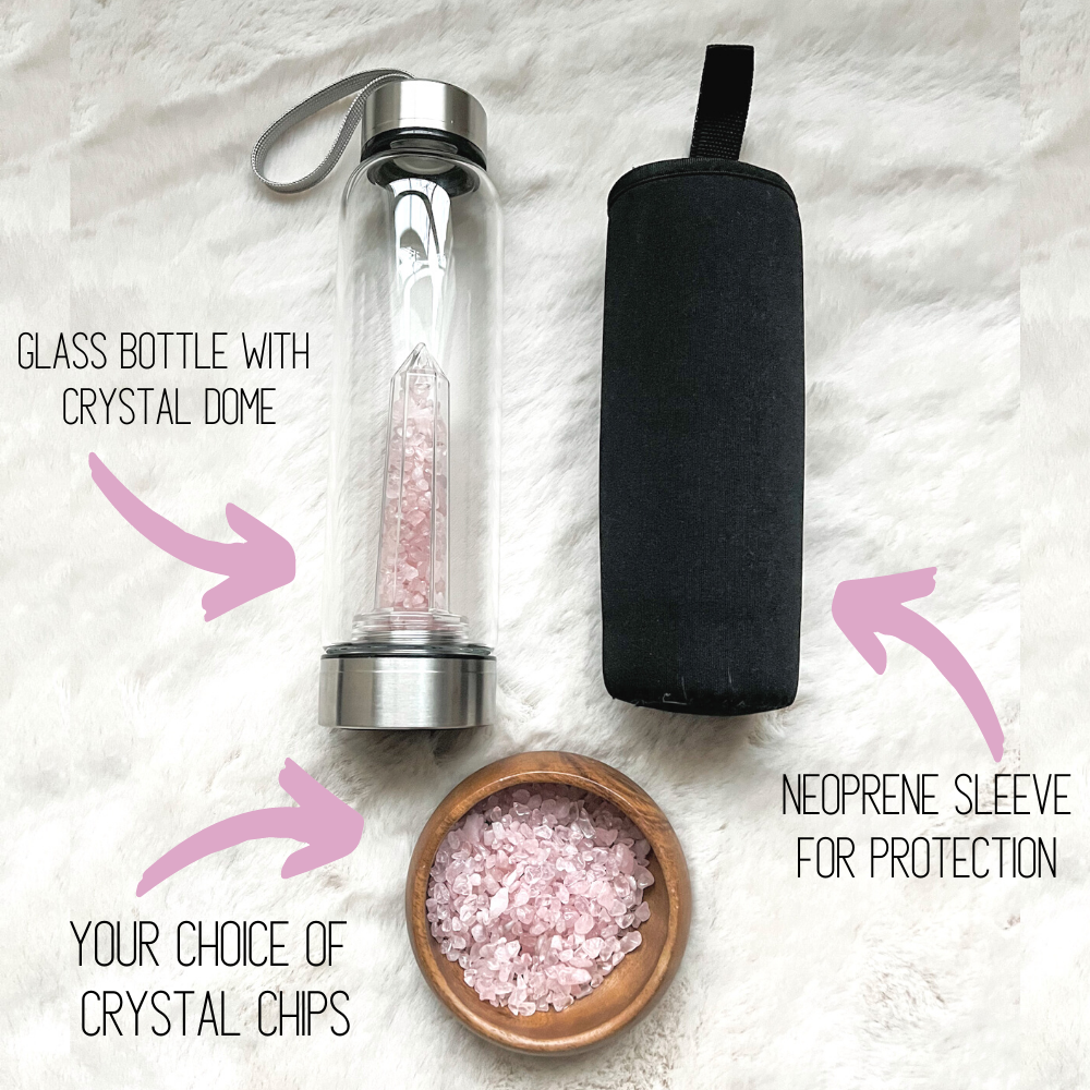 Elixir Water Bottle with Crystal Dome