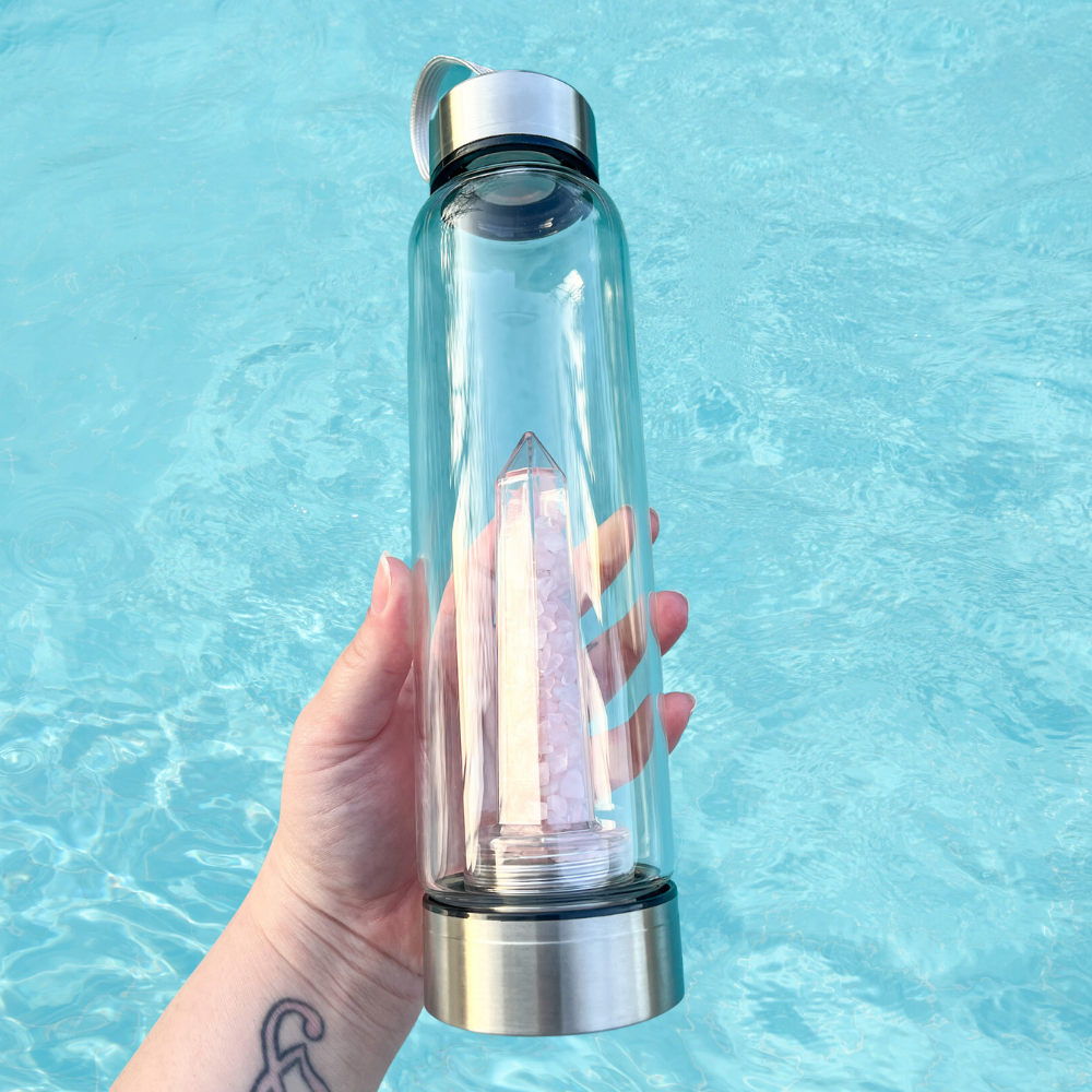 Elixir Water Bottle with Crystal Dome