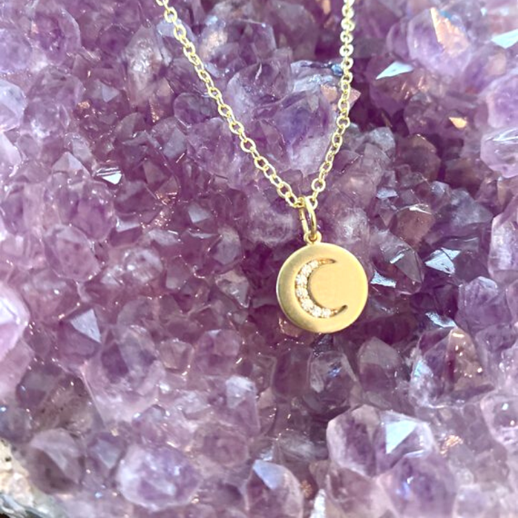 Round Moon Necklace
