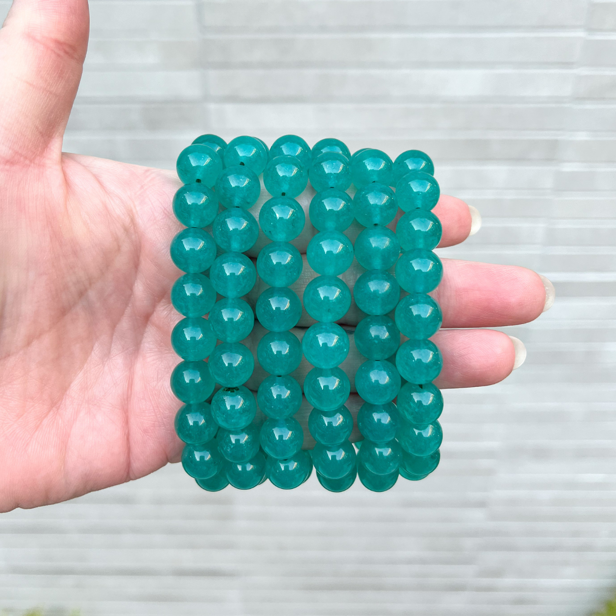 Chalcedony Bracelet - Teal