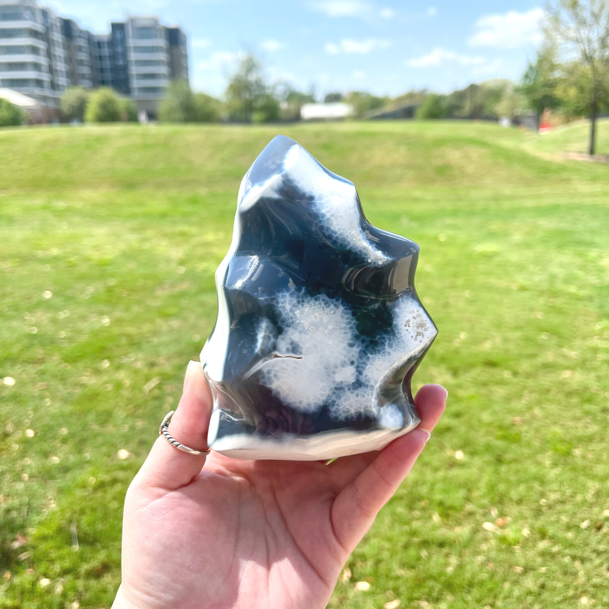 Orca Agate Flame - B