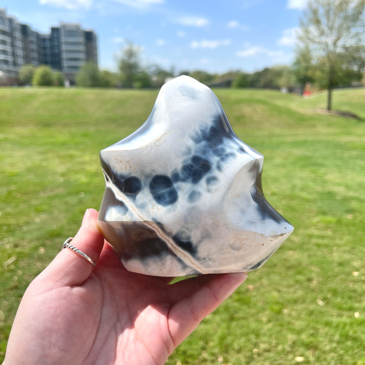 Orca Agate Flame - A