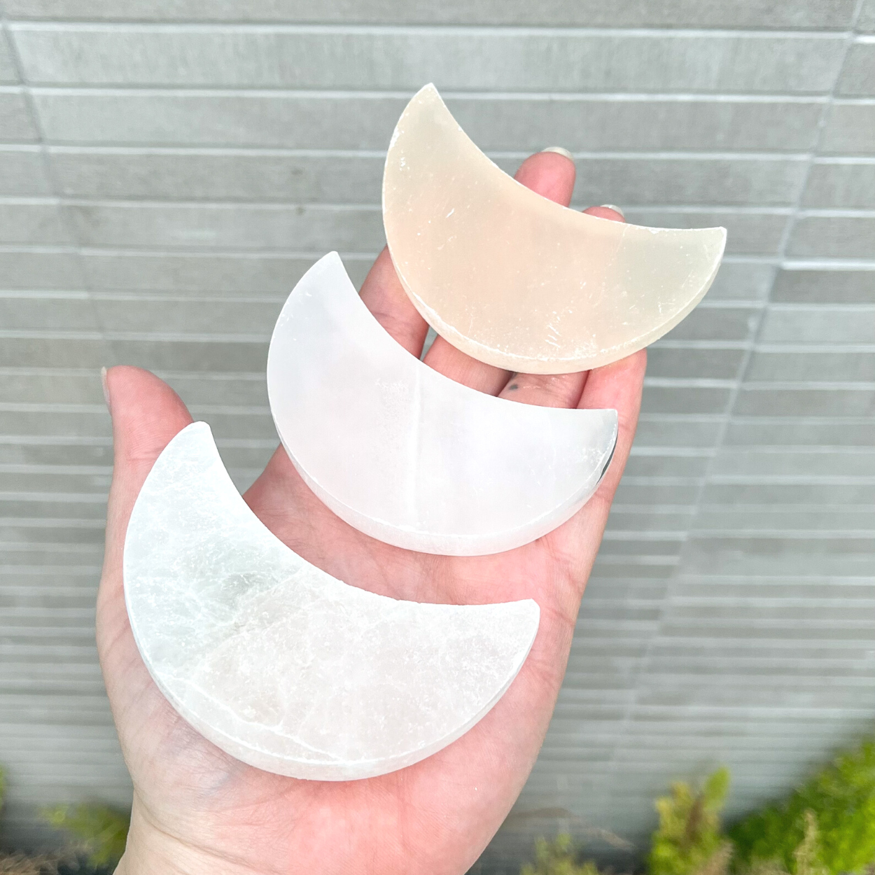 Small Selenite Crescent Moon