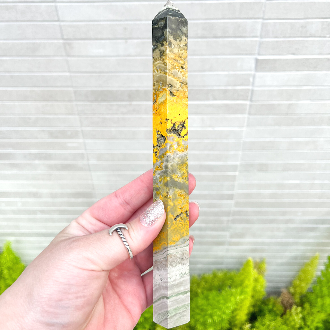 Tall Bumblebee Jasper Tower