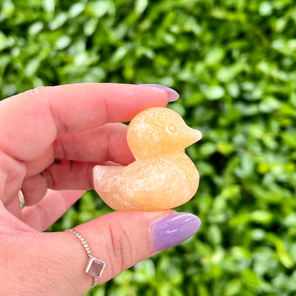 Yellow Calcite Rubber Ducky