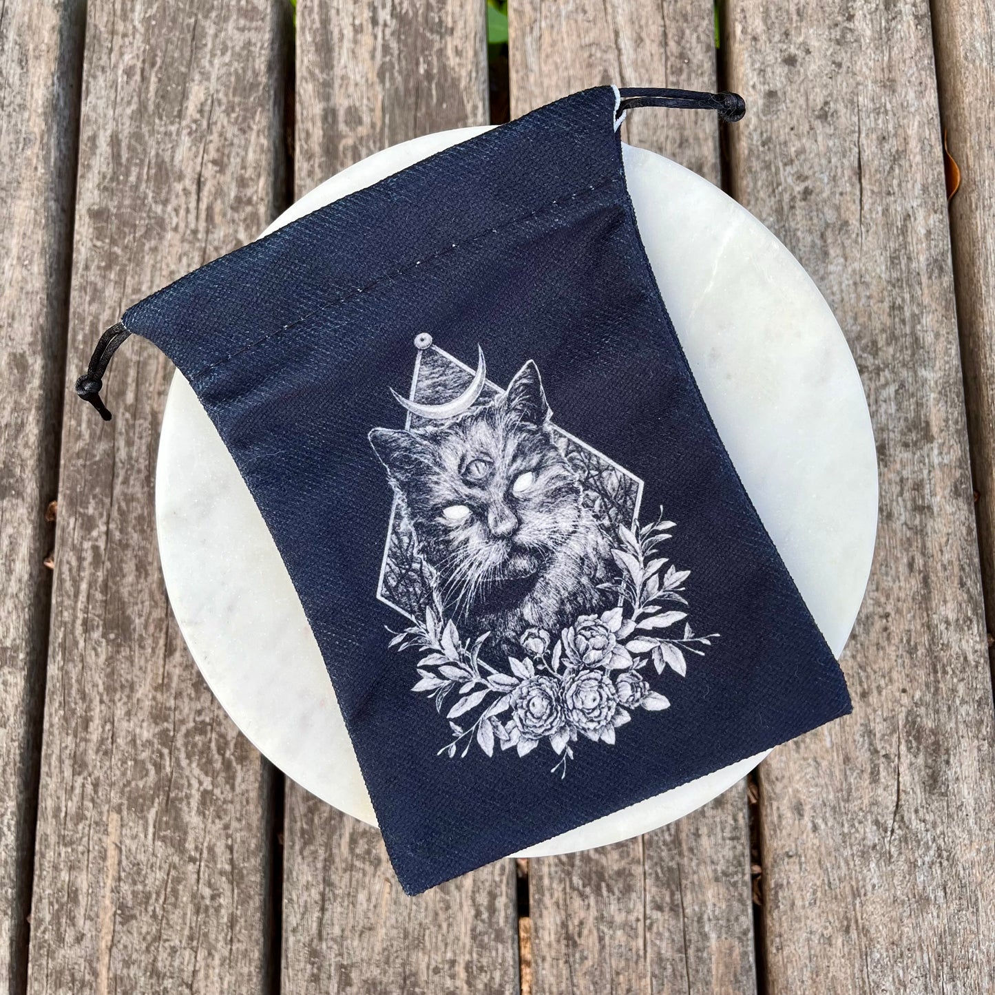 Mystic Kitty Drawstring Pouch