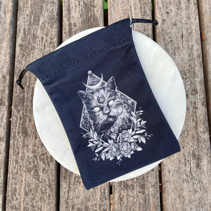 Mystic Kitty Drawstring Pouch