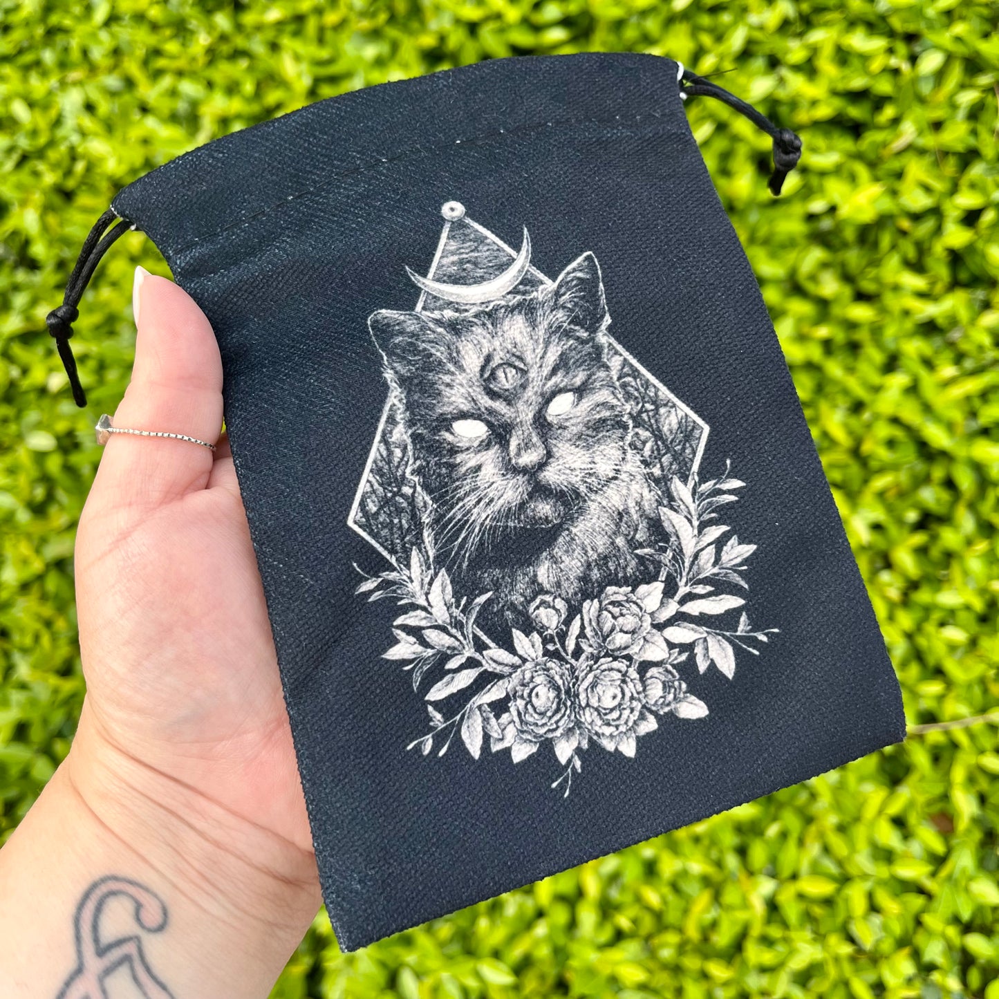 Mystic Kitty Drawstring Pouch