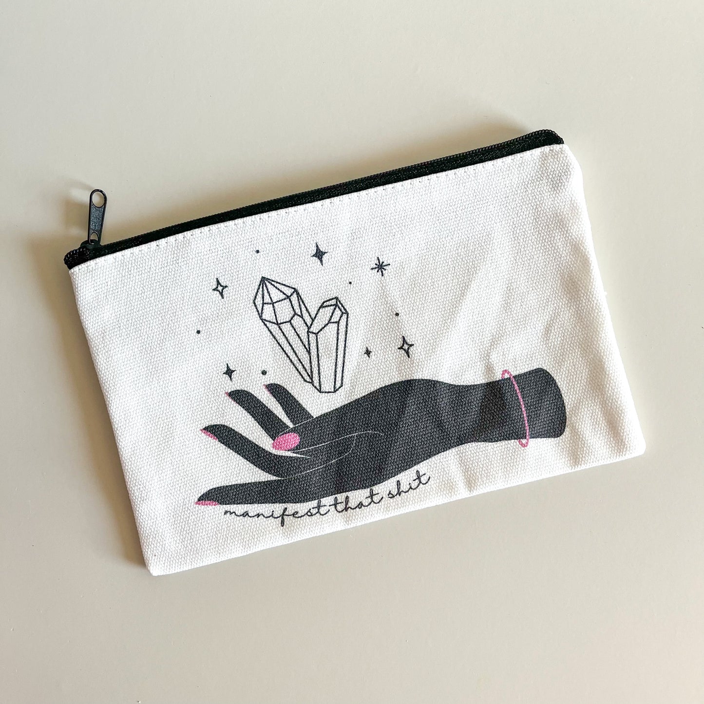Manifest That Shit Canvas Pouch
