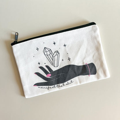 Manifest That Shit Canvas Pouch