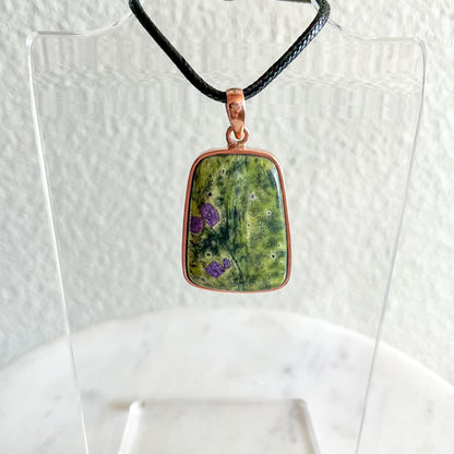 Atlantasite + Copper Pendant - A