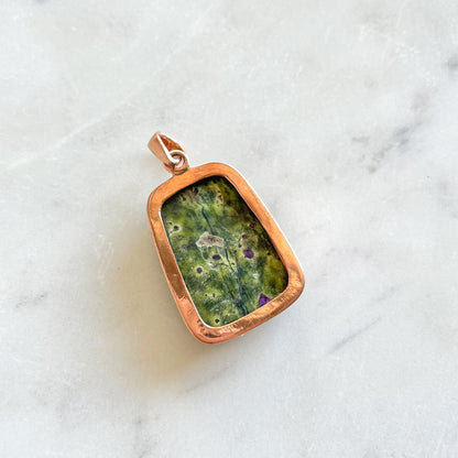 Atlantasite + Copper Pendant - A
