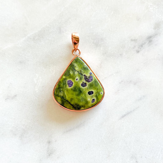 Atlantasite + Copper Pendant - B