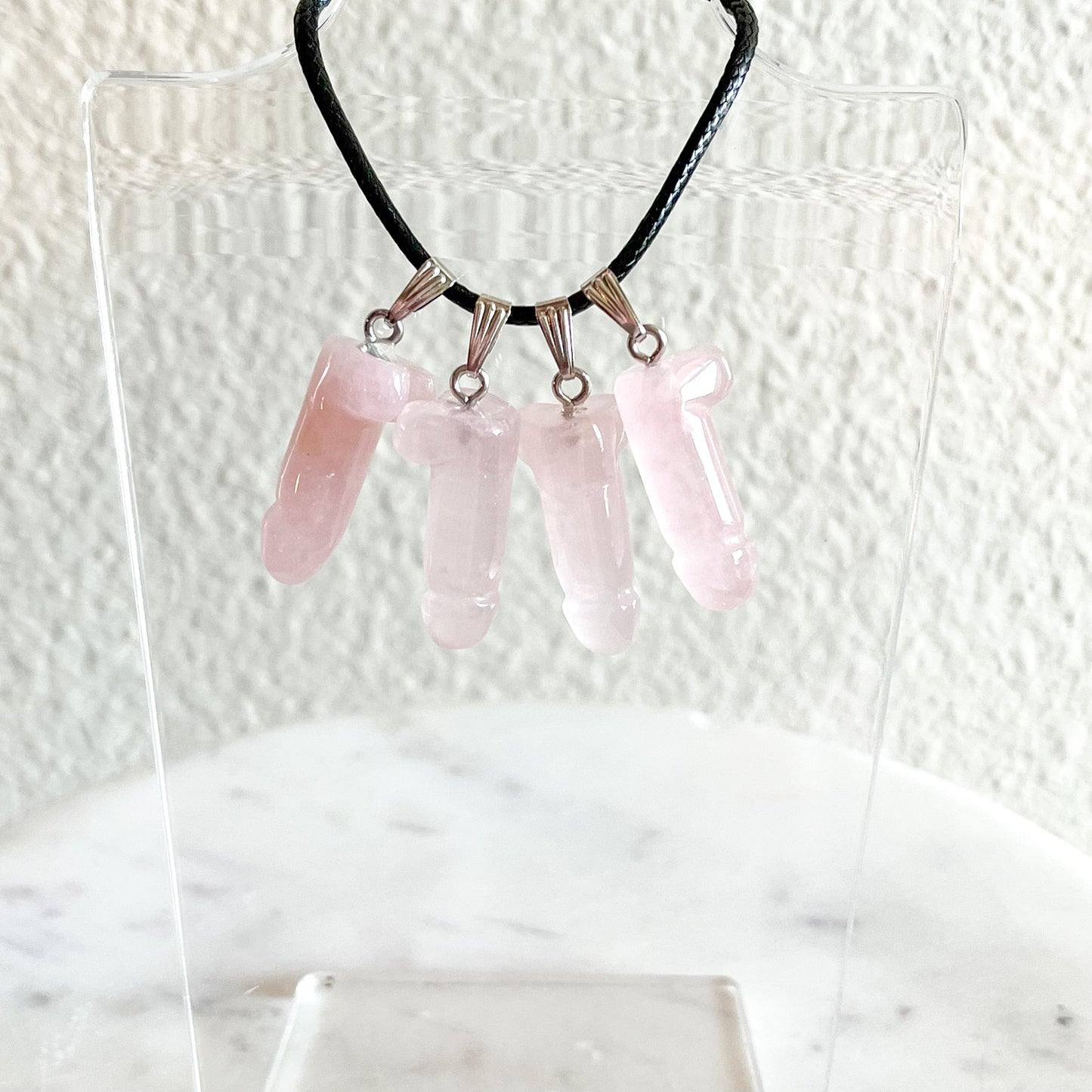Rose Quartz Peen Necklace