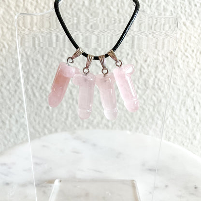 Rose Quartz Peen Necklace