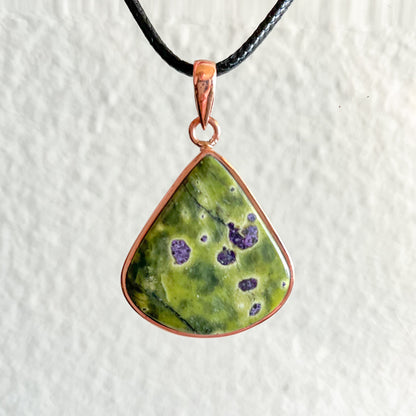 Atlantasite + Copper Pendant - B