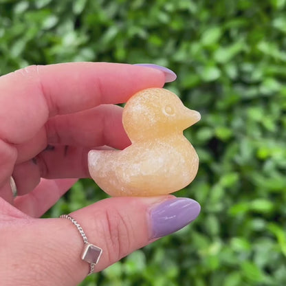 Yellow Calcite Rubber Ducky