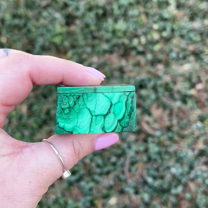 Mini Malachite Box - D