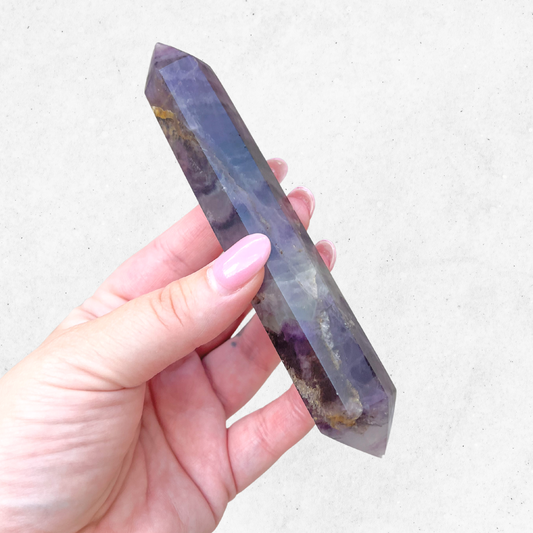 Rainbow Fluorite Double Terminated Point
