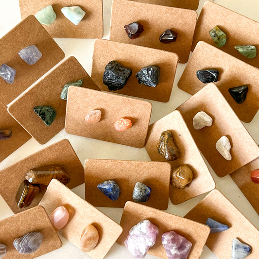 Crystal Chip Stud Earrings